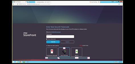 Citrix Log In - RSA